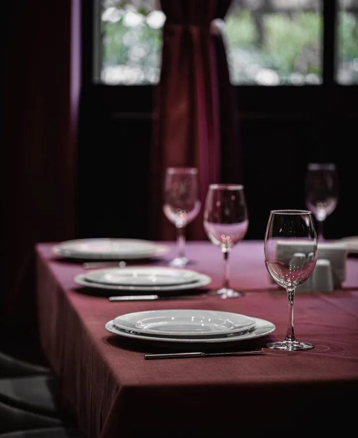 An elegant table set and ready before guests arrive