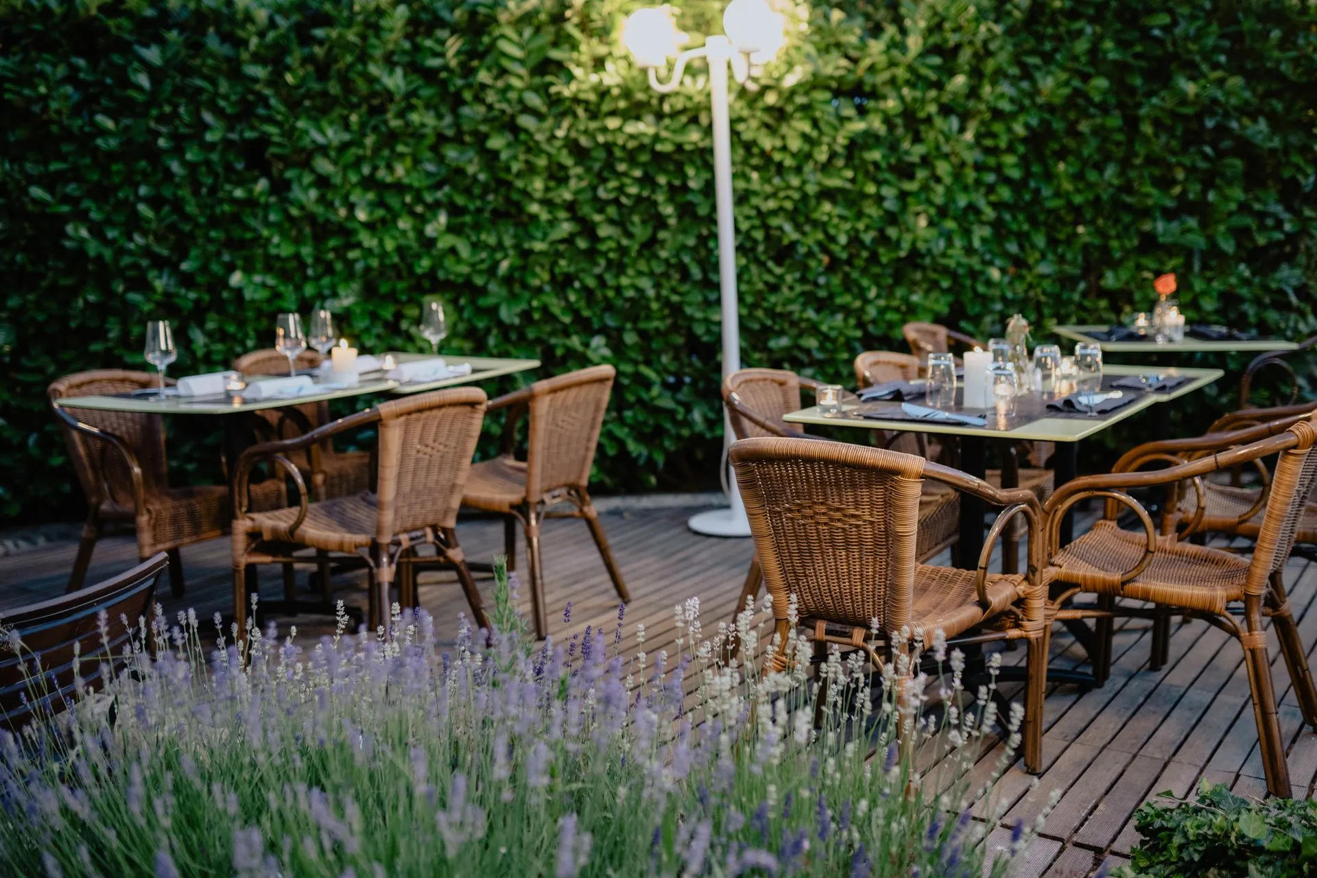 The outdoor terrace at YPA Mbuzi Choma's Maddu branch