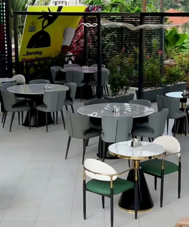 The interior dining space at YPA Mbuzi Choma's Ntinda branch